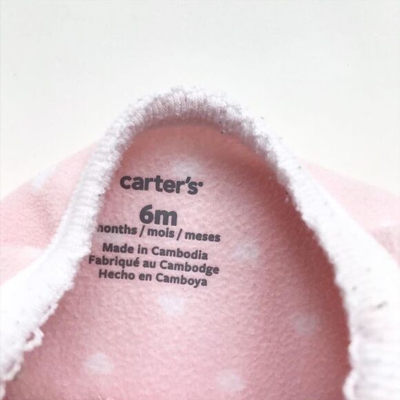 Carters unicorn fleece footed pajama GUC 6 months - Picture 3 of 4